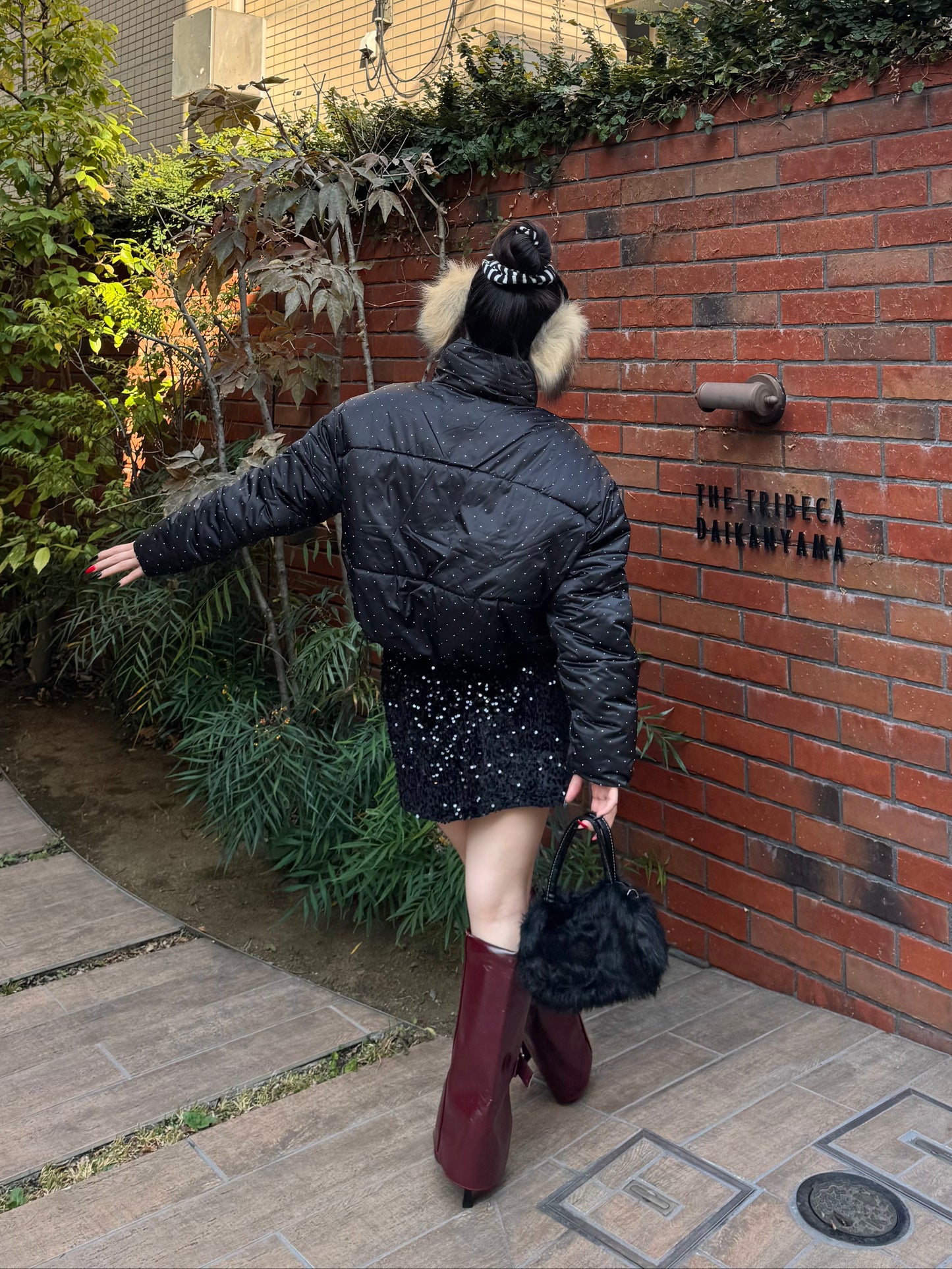 ボルドーバックルブーツ DPB86165