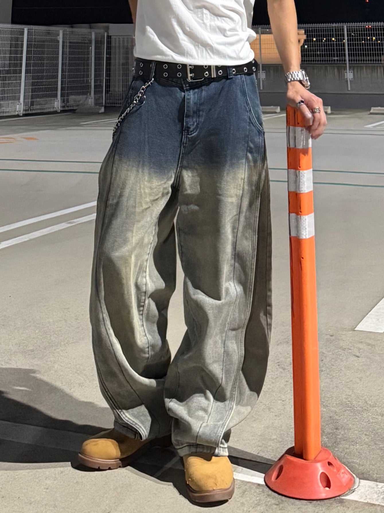 Kenshin_グラデーションバルーンデニムパンツ DPB73377