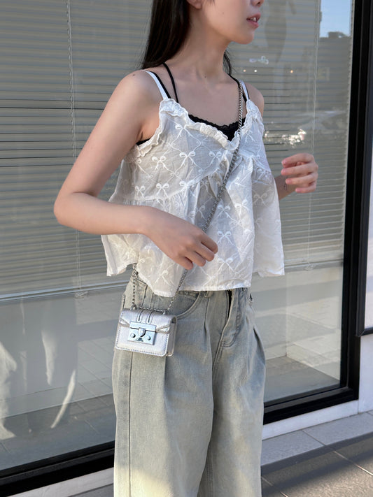 シルバーミニスクエアバッグ DPB43260