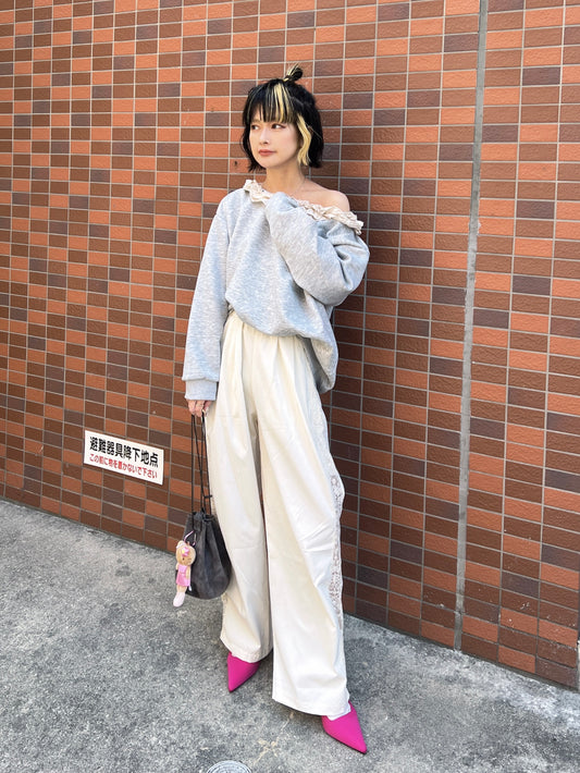 サイドレースラインワイドパンツ DPB79140