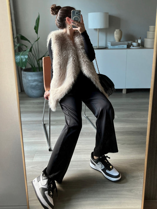 フェイクファーベスト DPB56034