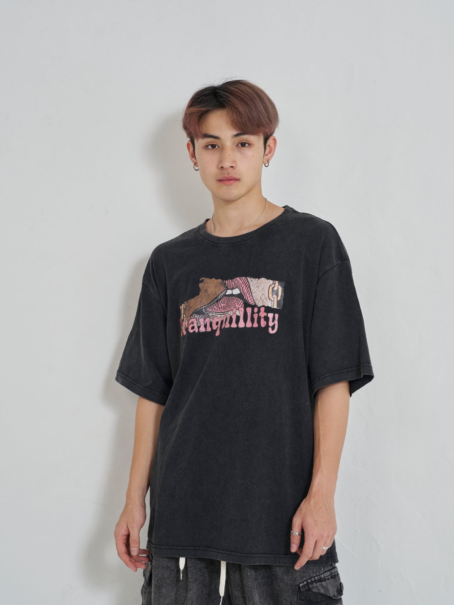 TRANQUILLITYプリントTシャツ SPA08009