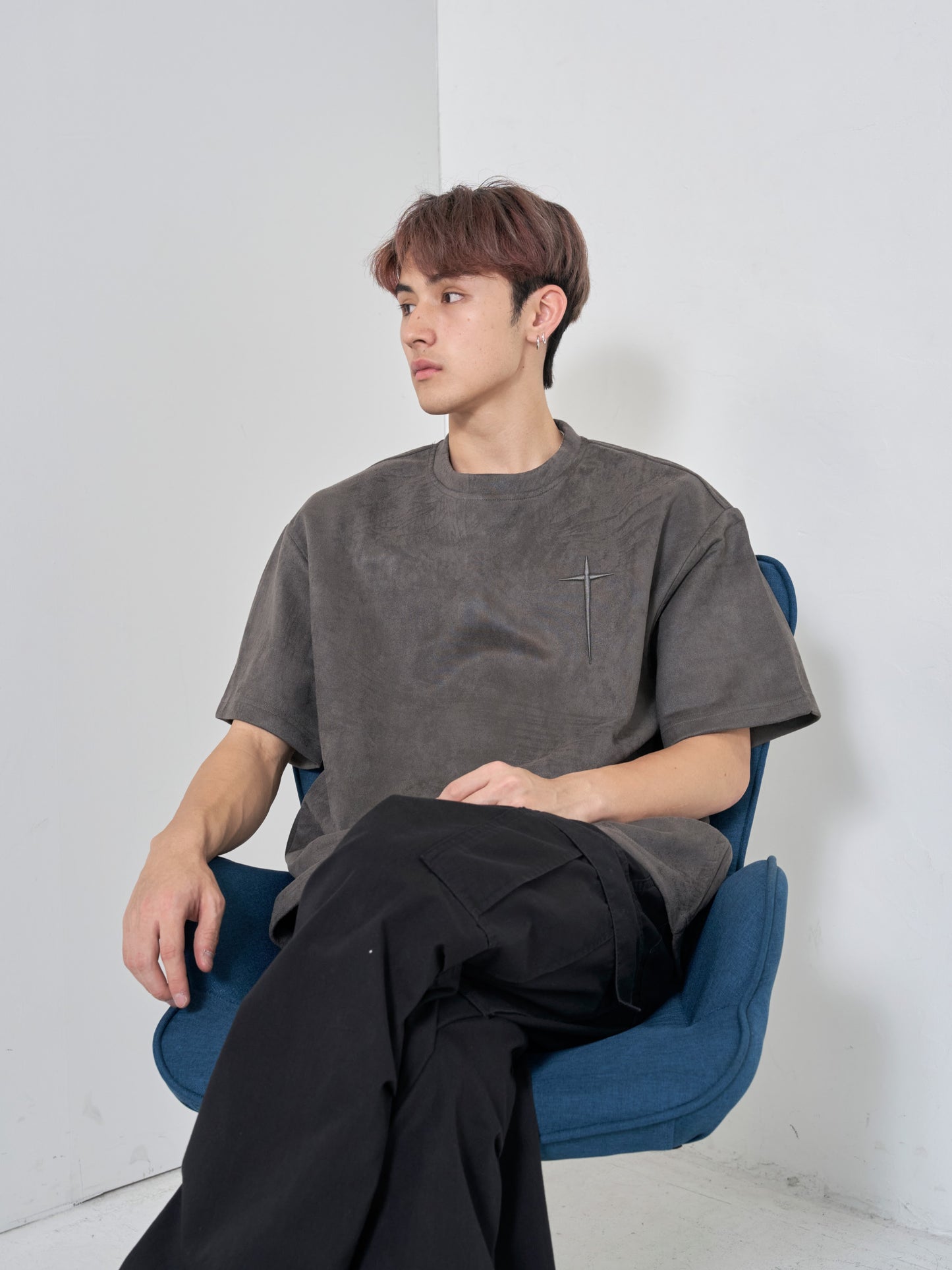 ダークグレークロスTシャツ SPA08008