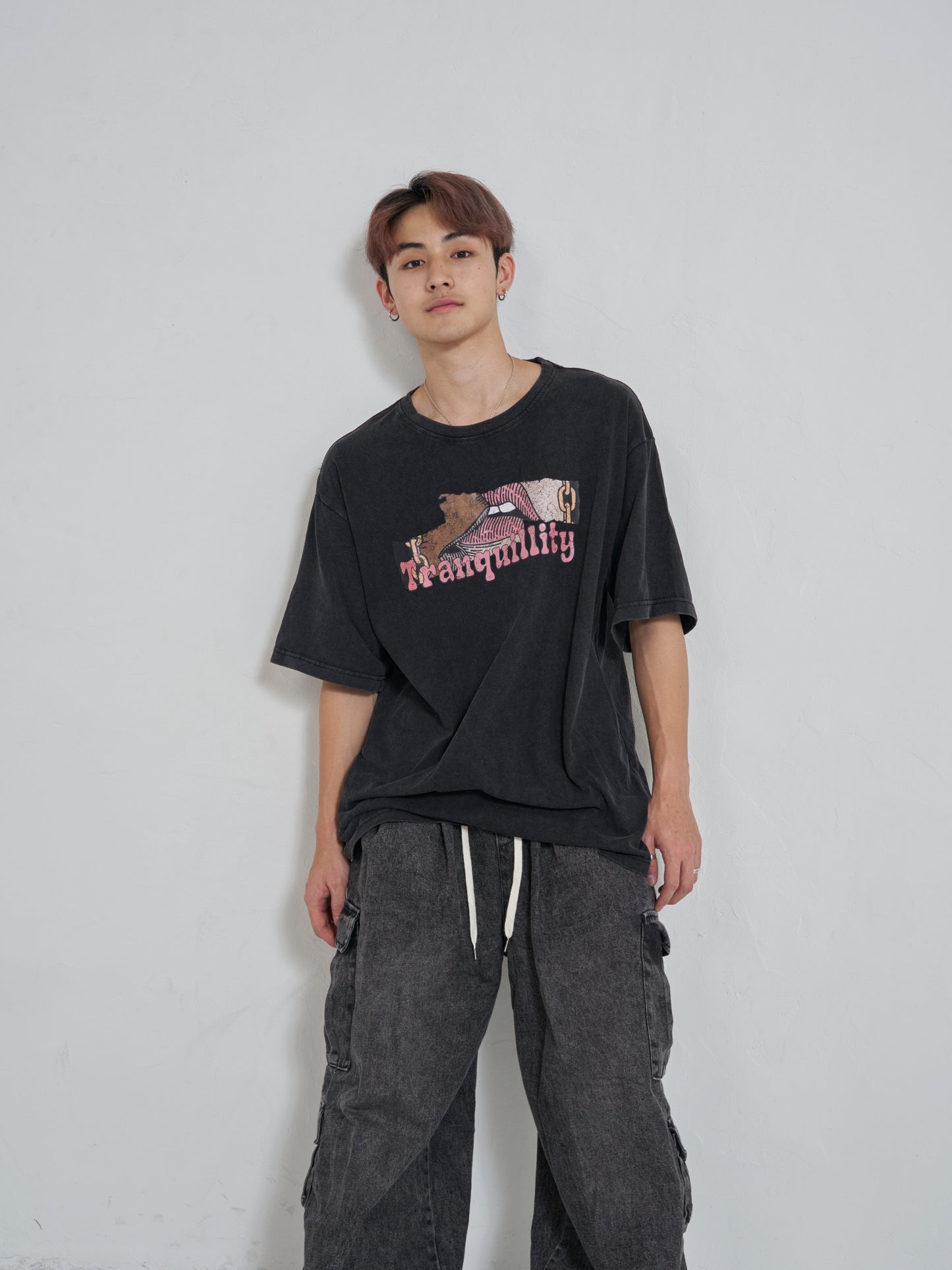 TRANQUILLITYプリントTシャツ SPA08009