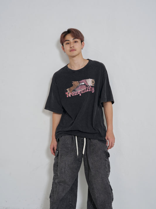 TRANQUILLITYプリントTシャツ SPA08009