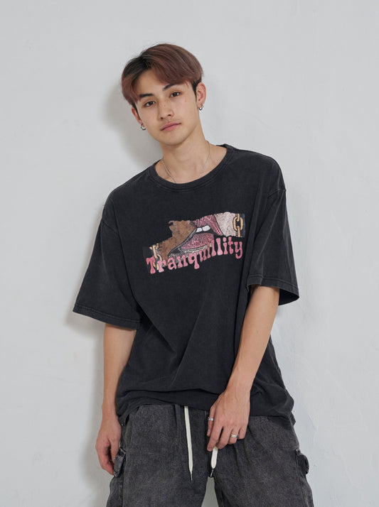 TRANQUILLITYプリントTシャツ SPA08009