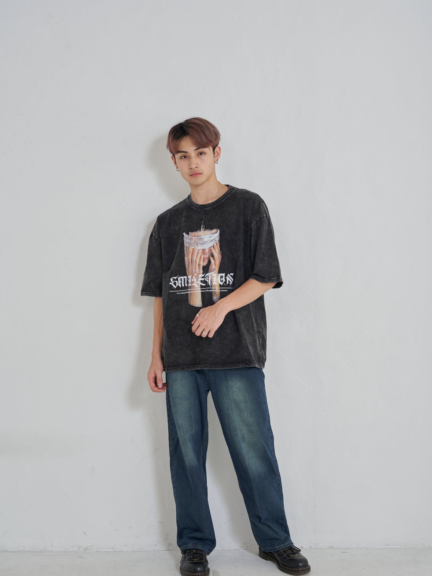 目隠しプリントTシャツ SPA08001
