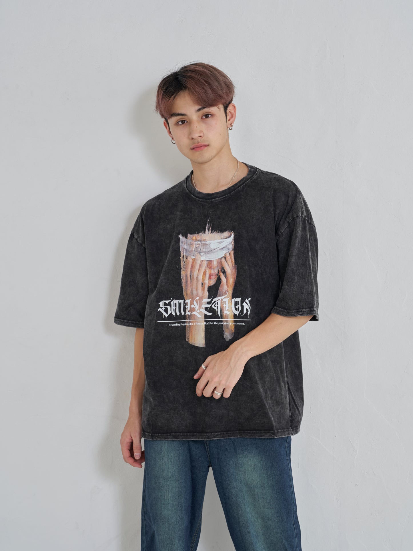 目隠しプリントTシャツ SPA08001