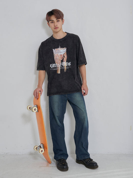 目隠しプリントTシャツ SPA08001