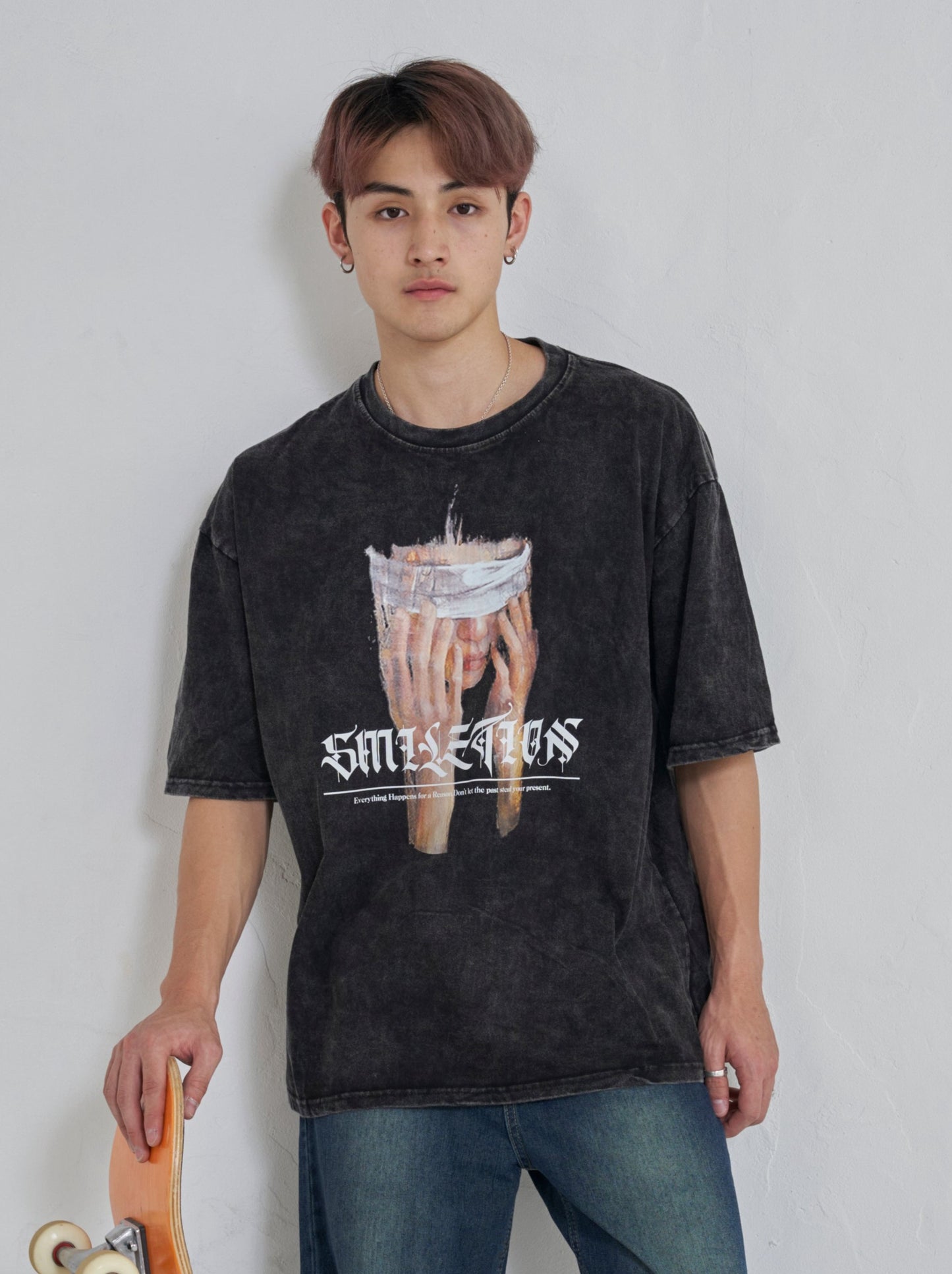 目隠しプリントTシャツ SPA08001