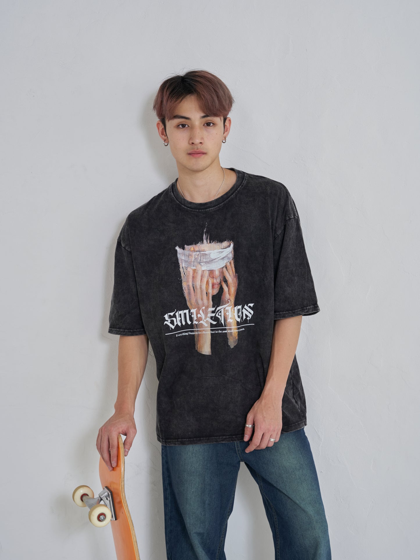 目隠しプリントTシャツ SPA08001
