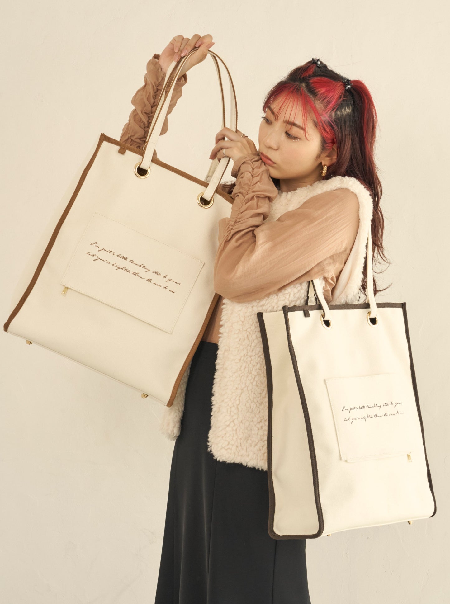 multi-way canvas tote bag【かれんあははプロデュース】