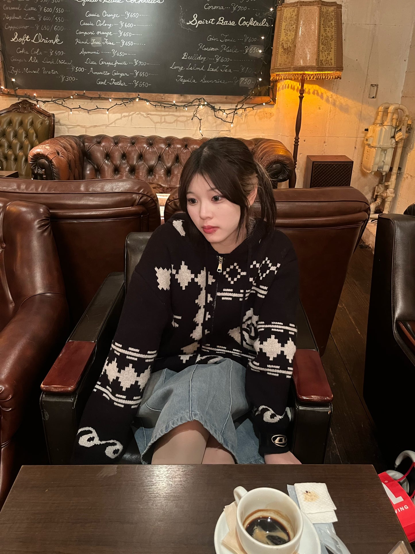 クロップドニットパーカー DPB65035