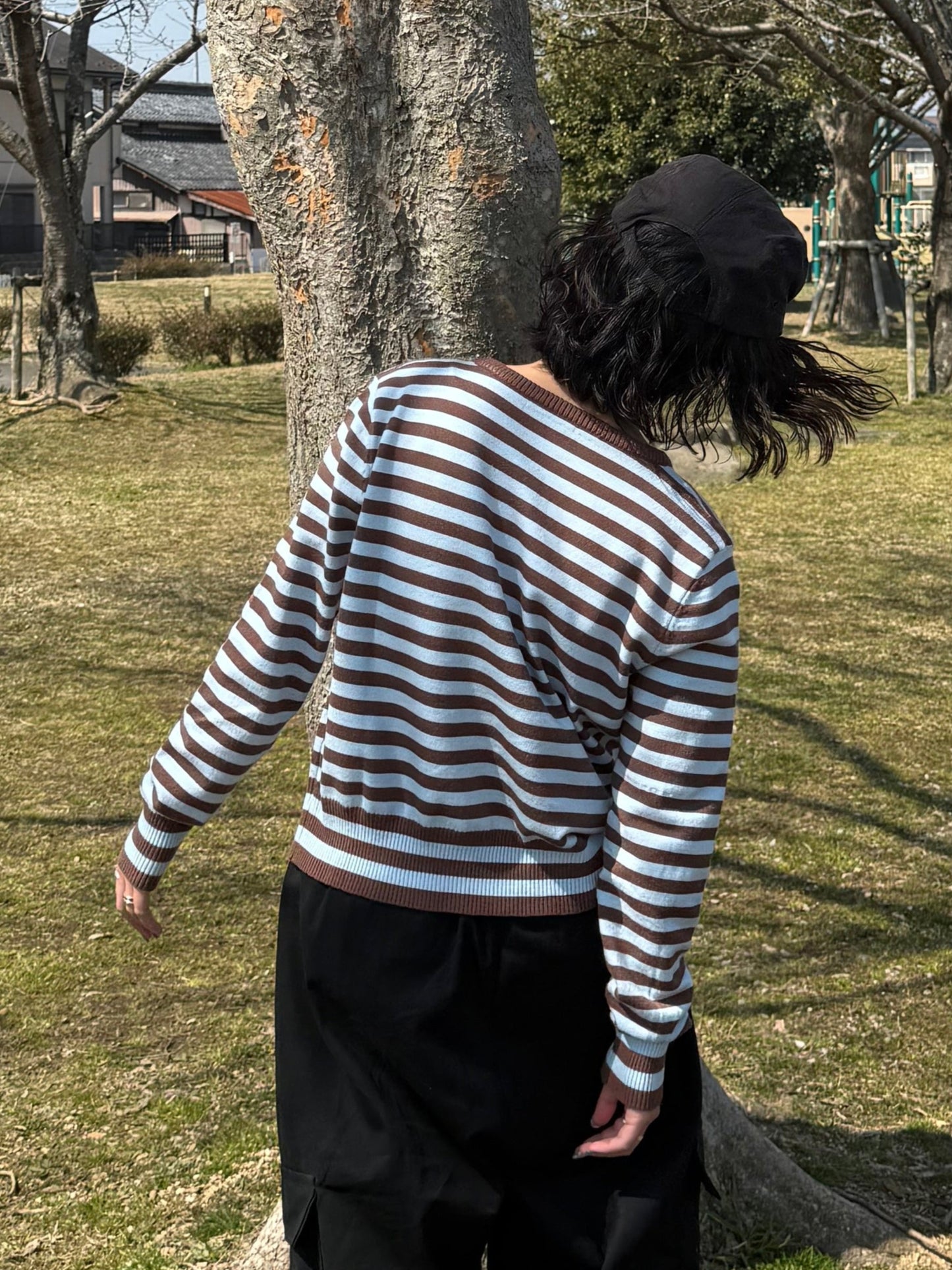 ボーダーカーディガン DPB70147