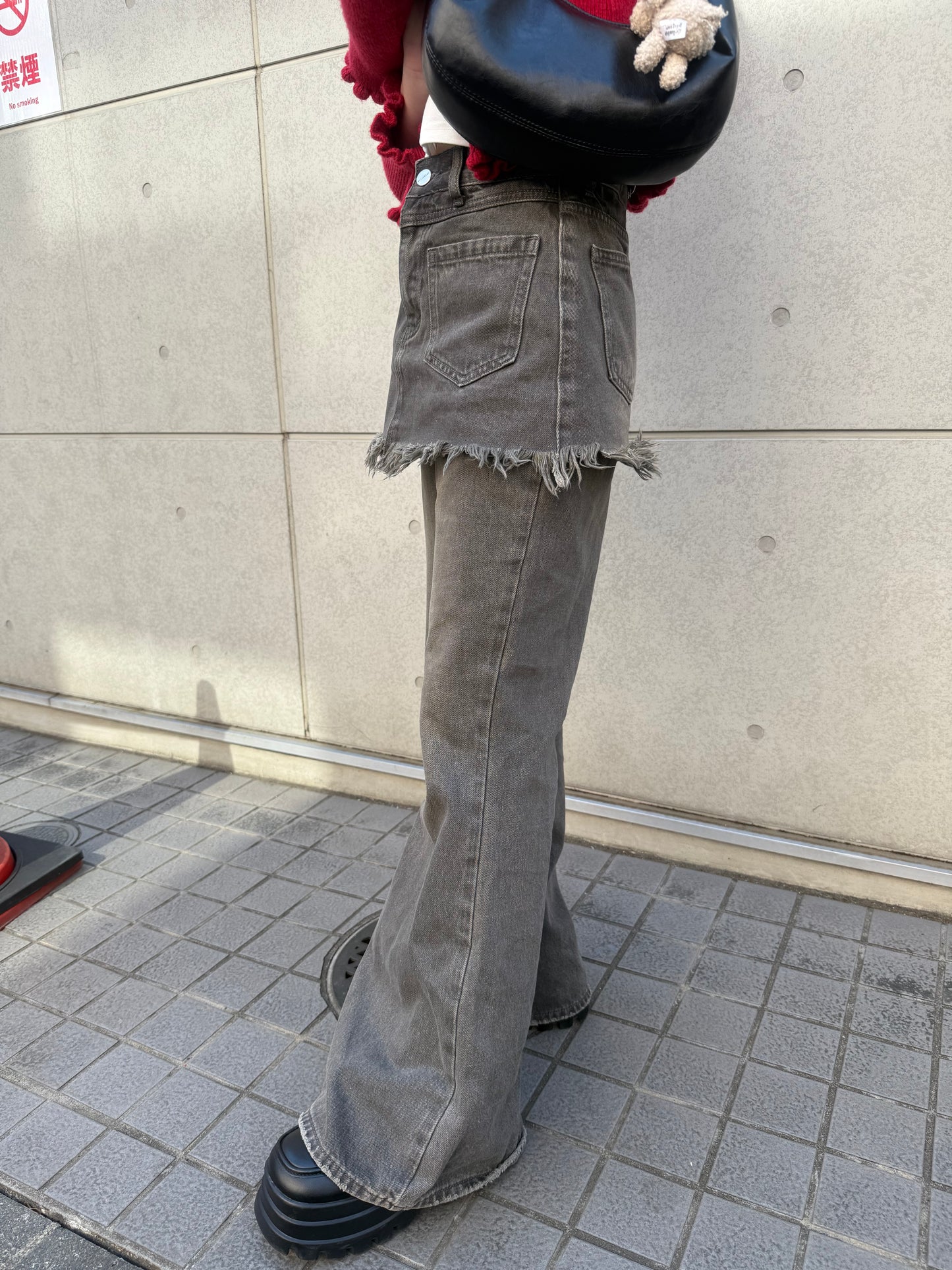 レイヤードデニムパンツ DPB68134