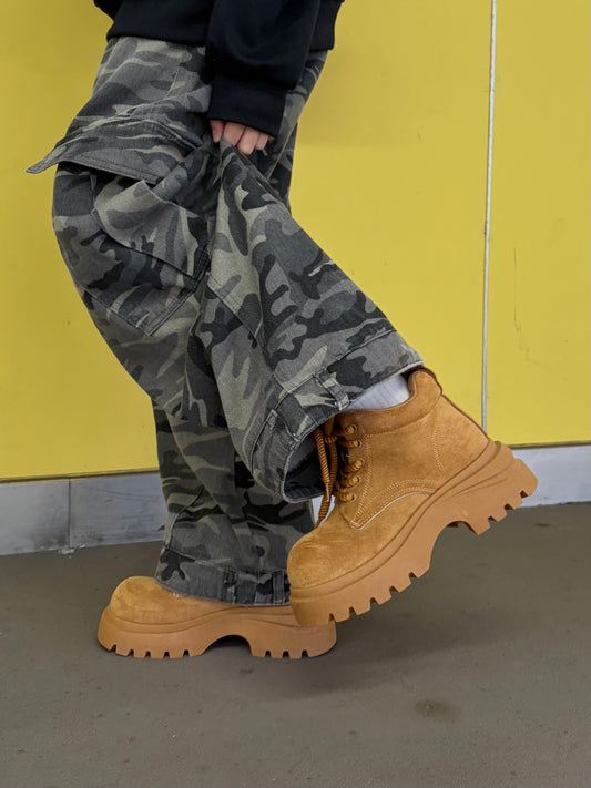 ボリュームハイソールショートブーツ DPB98003