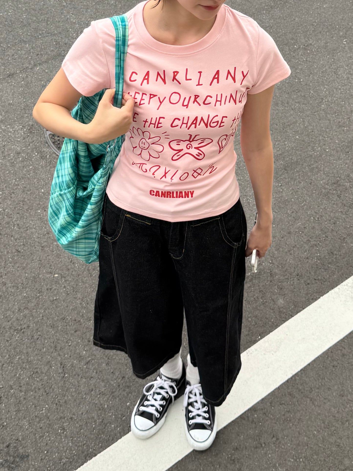 スマイリーフラワーTシャツ DPB91002