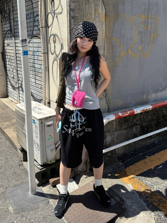 レタリングハーフスウェットパンツ DPB85287