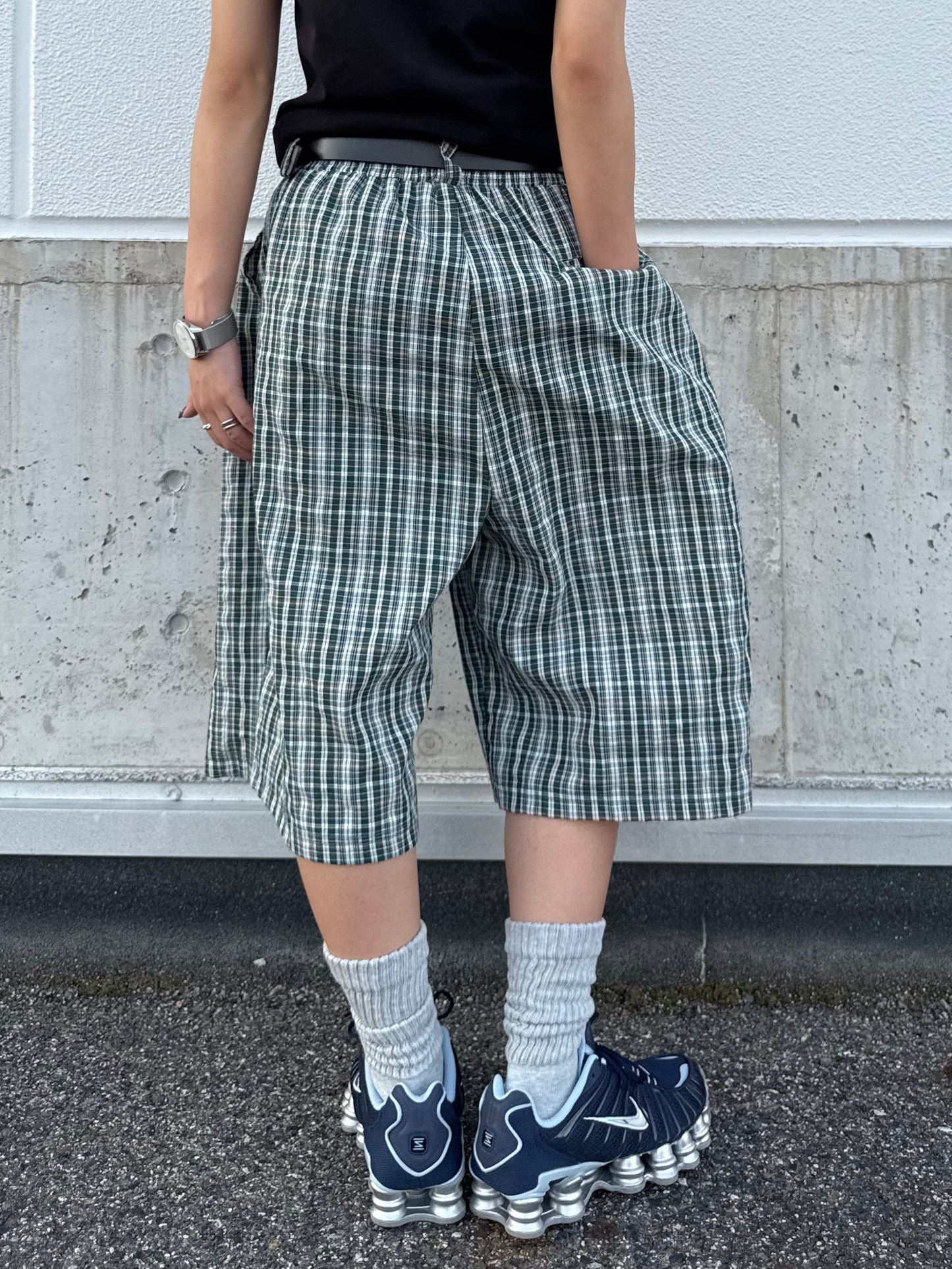 チェックハーフパンツ DPB70163