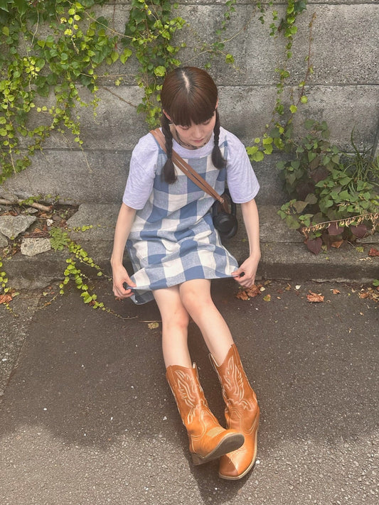 ギンガムチェックキャミワンピース DPA43446