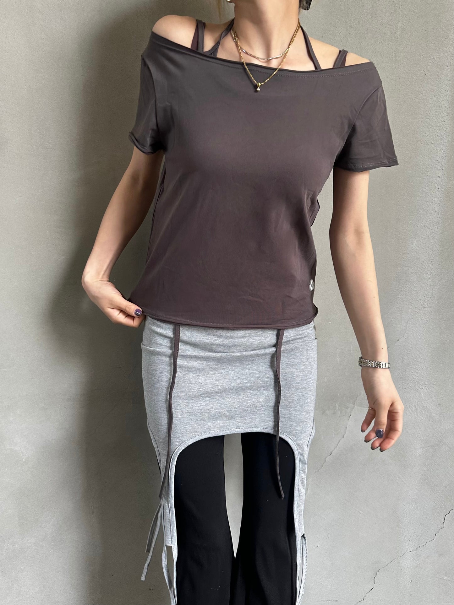 ワイドネックウィングTシャツ DPB26571