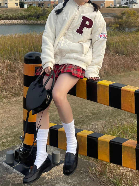 ワッペンキルティングブルゾン DPA43243