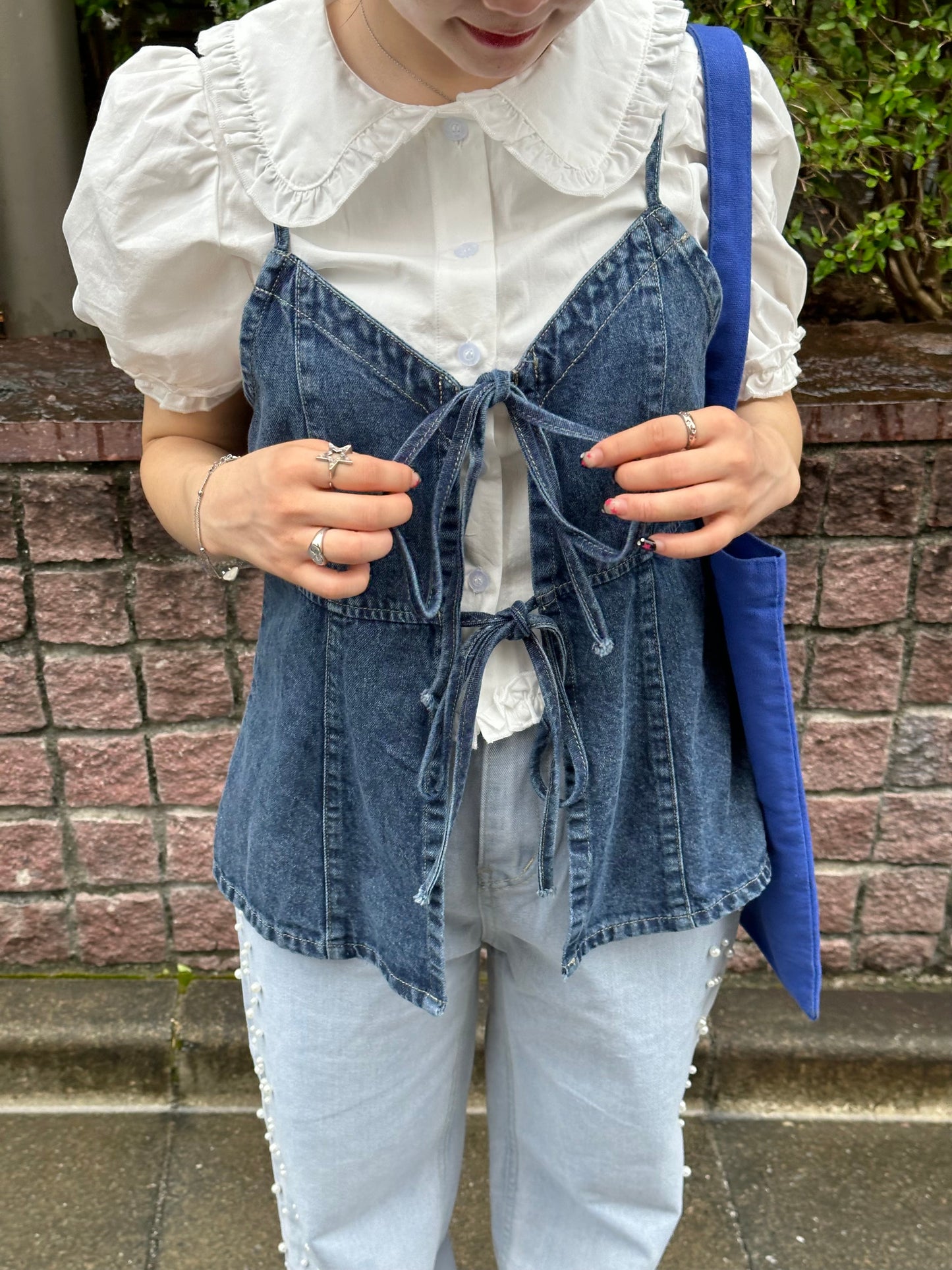 2wayデニムリボンビスチェ DPB76044