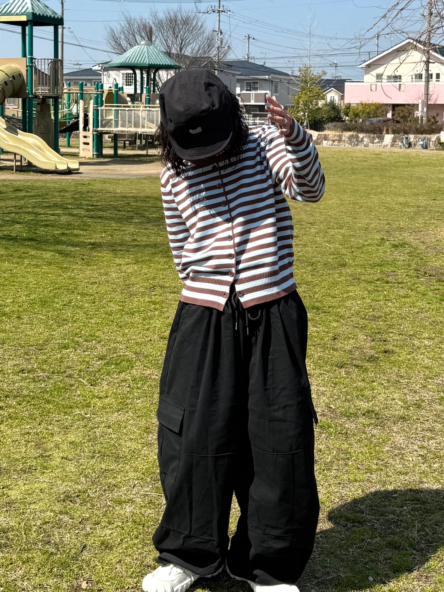 ボーダーカーディガン DPB70147