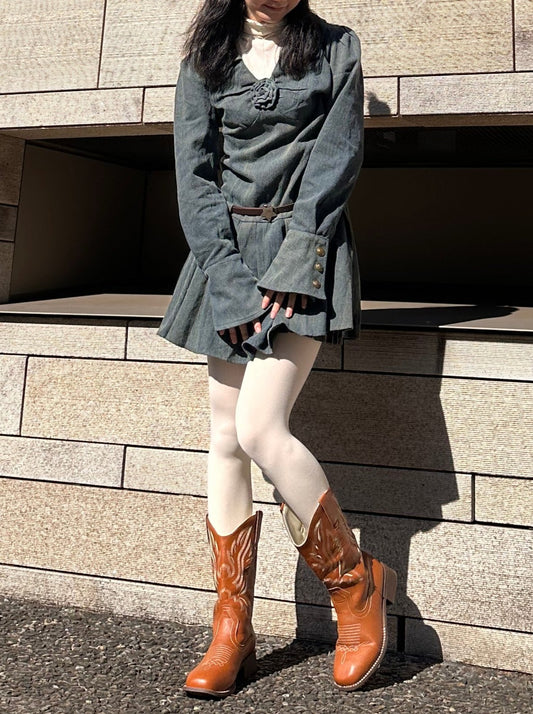 キャメルウエスタンブーツ DPA43332