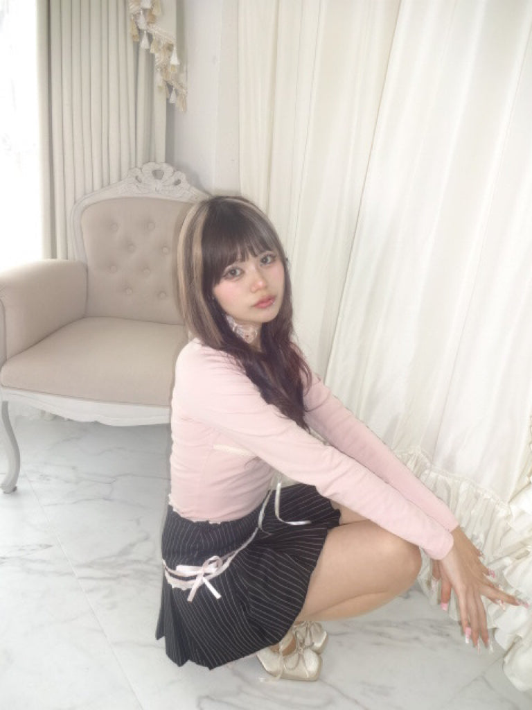 レースリボンピンクトップス DPB67041