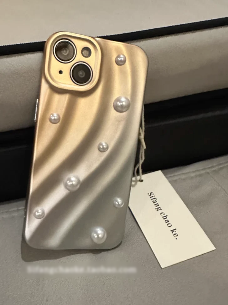 シルバーパールスマホケース CPA44036