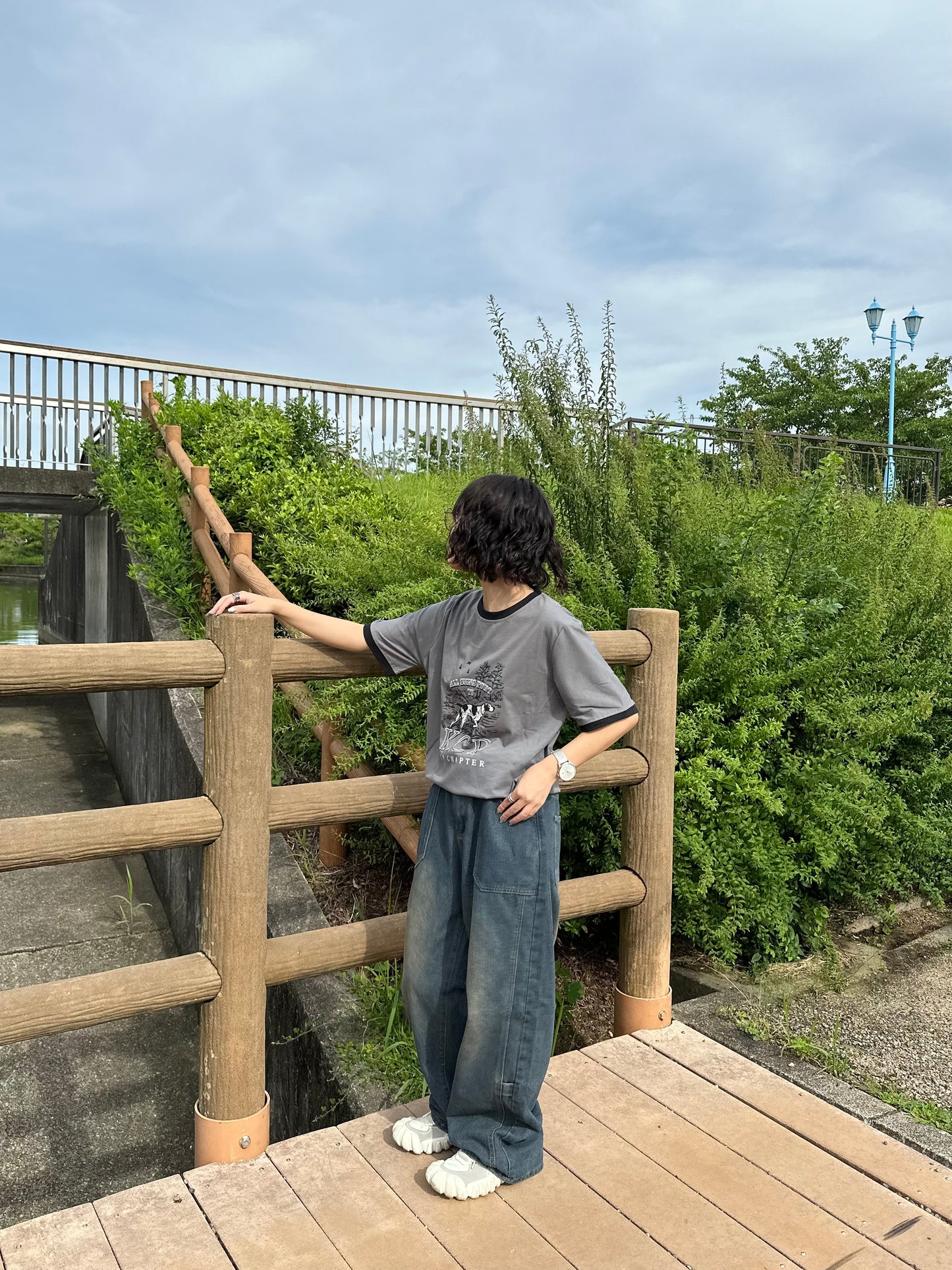 グレーリンガーTシャツ DPB70116