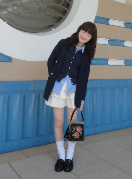 ホワイトレースミニスカート DPA43434