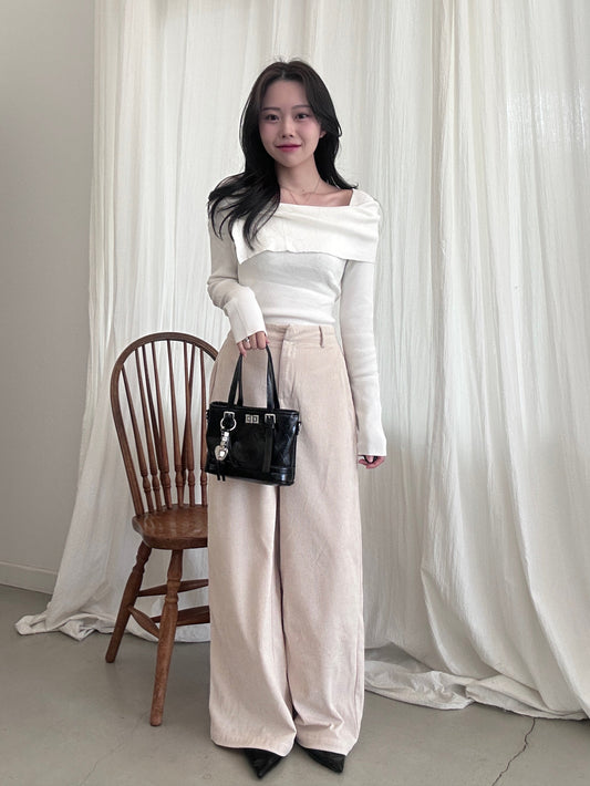コーデュロイワイドパンツ DPB43349