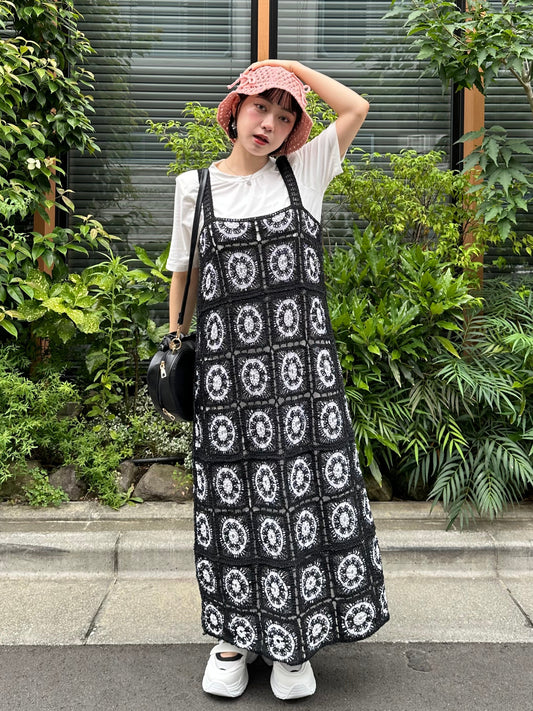 クロシェロングワンピース DPB76030