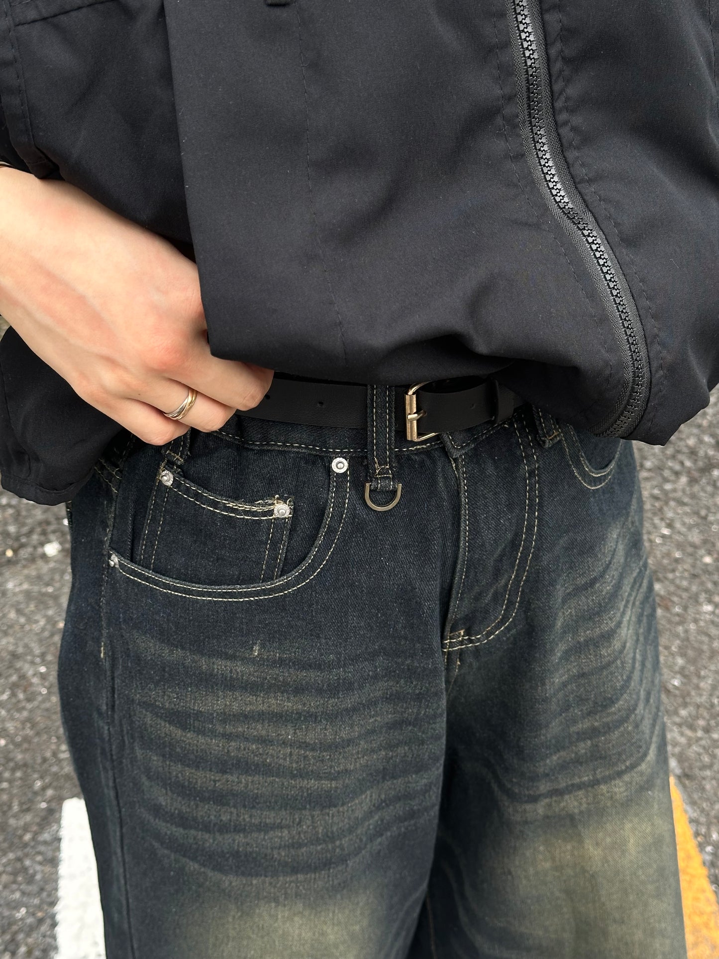 ウォッシュデニムハーフパンツ DPB47304