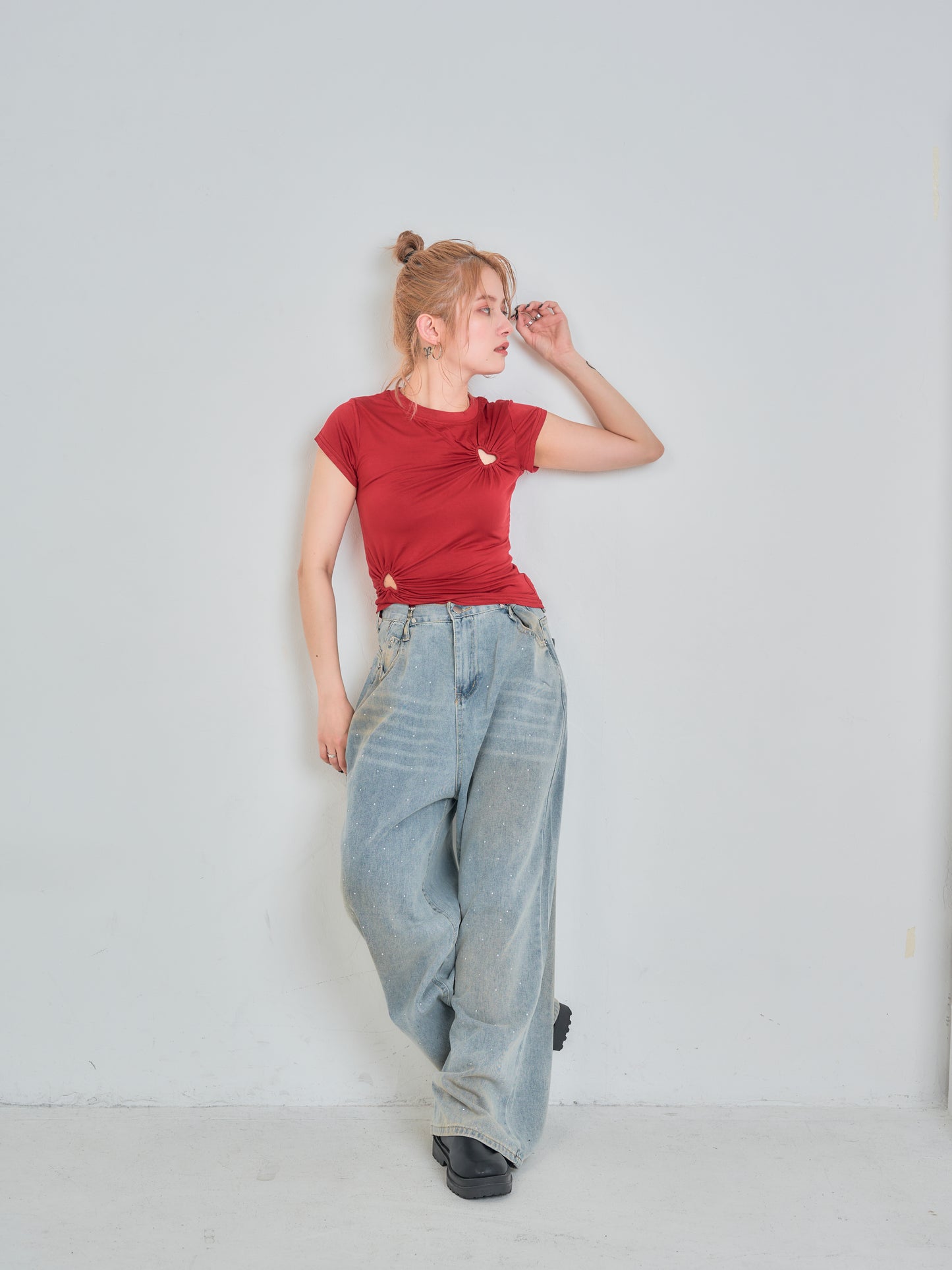 ダブルハートTシャツ DPB75036