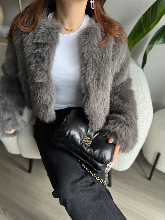 フェイクファーショートジャケット DPB56346