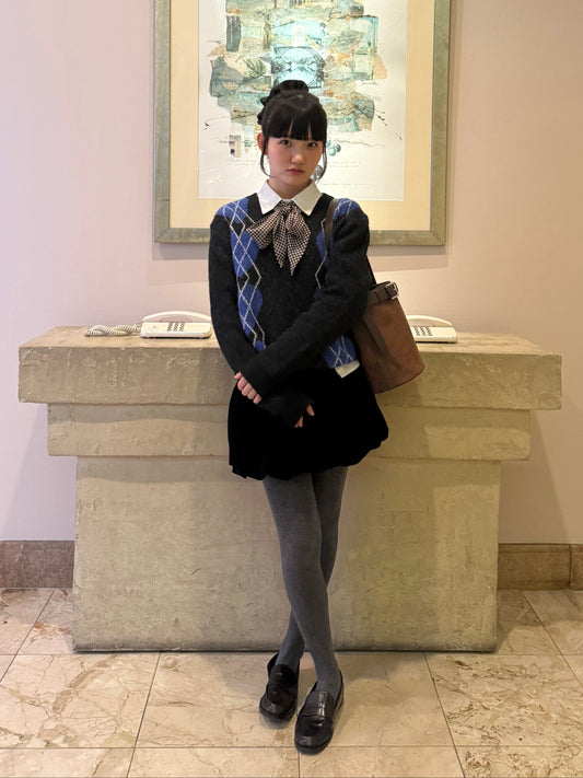 ブロックチェックスカーフ DPA43700