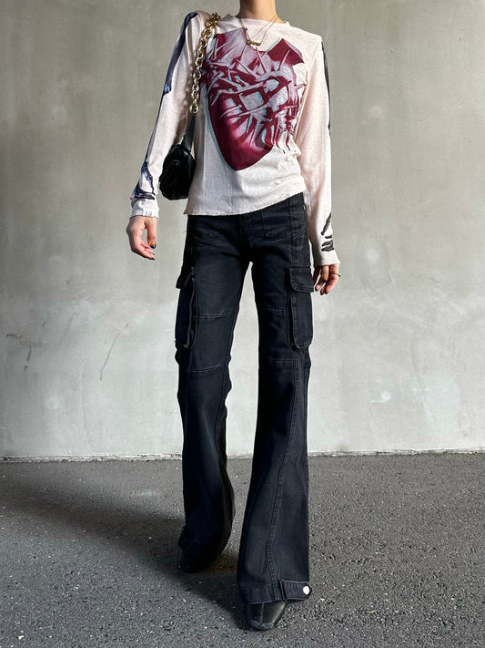 ブーツカットポケットデニムパンツ DPB26243