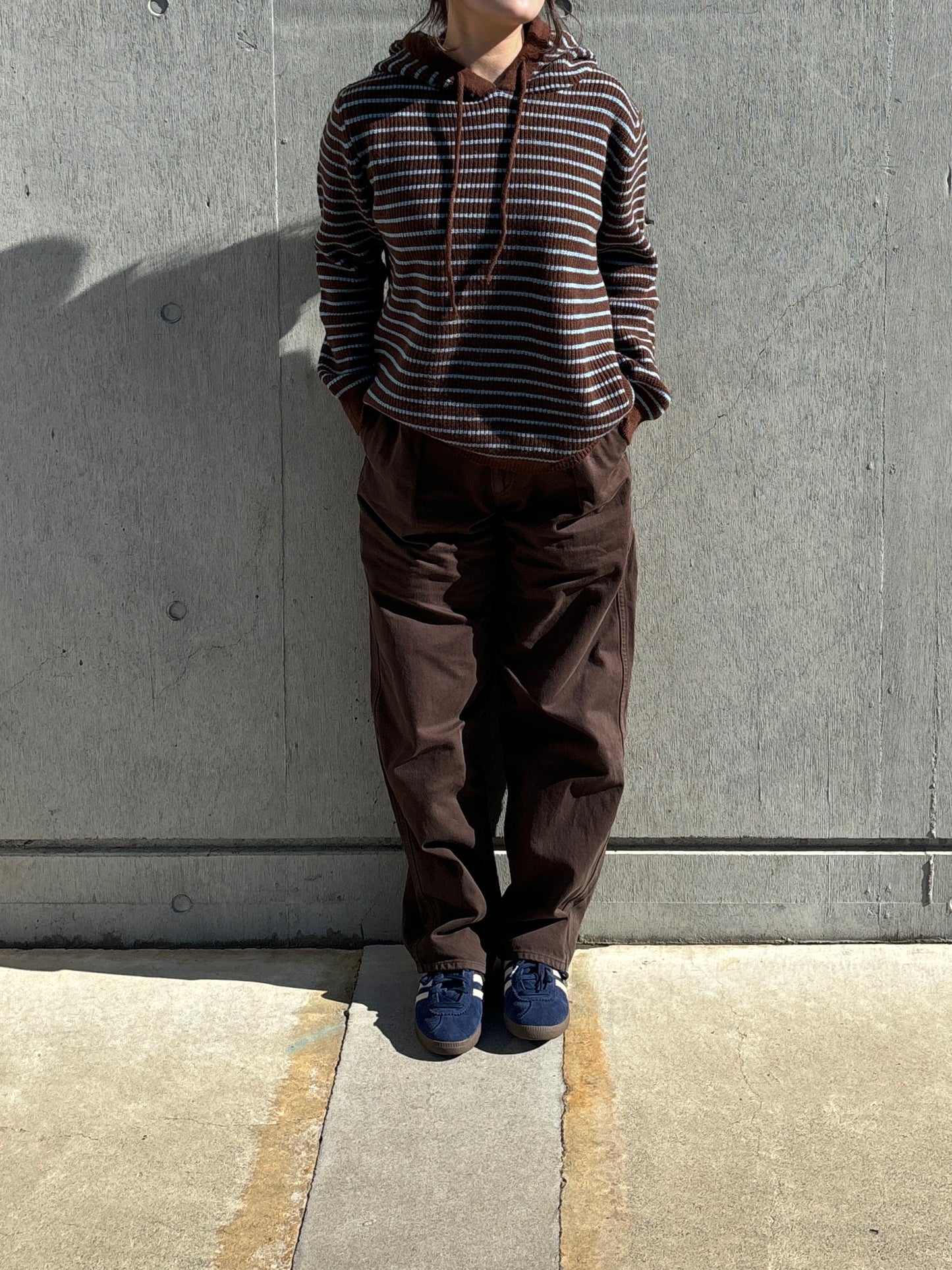 フード付きボーダーニット DPB84042