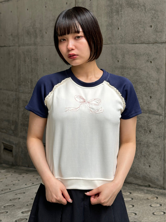 リボンフリルTシャツ DPA20411