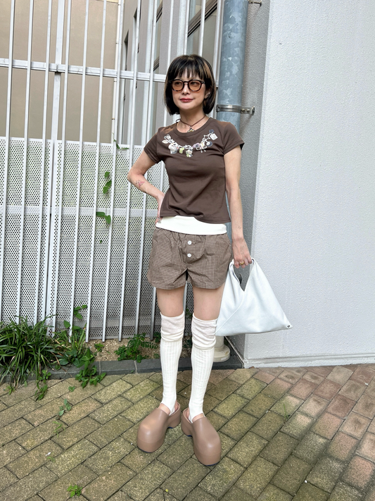 チェーンプリントミニTシャツ DPB79188