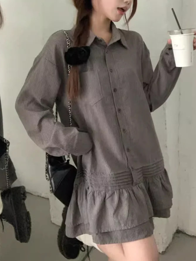 フリルシャツワンピース DPB71577