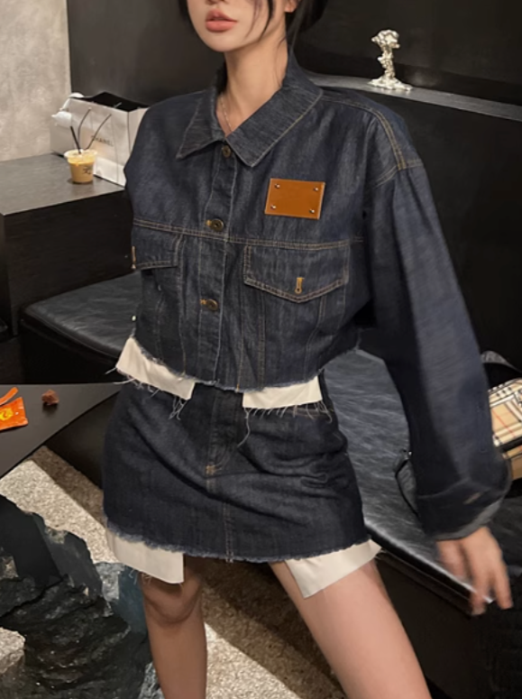 カットアウトデニムジャケット DPB71321