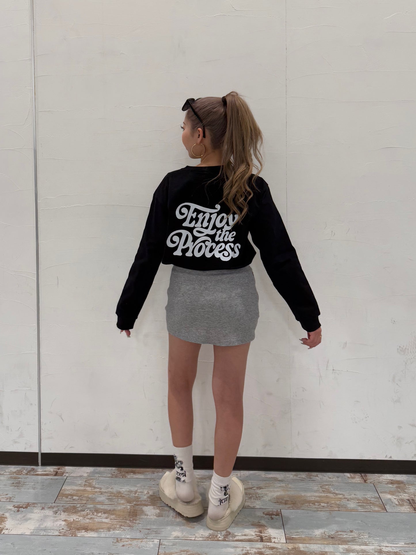 ユニセックスロゴロングスリーブTシャツ DPB73254