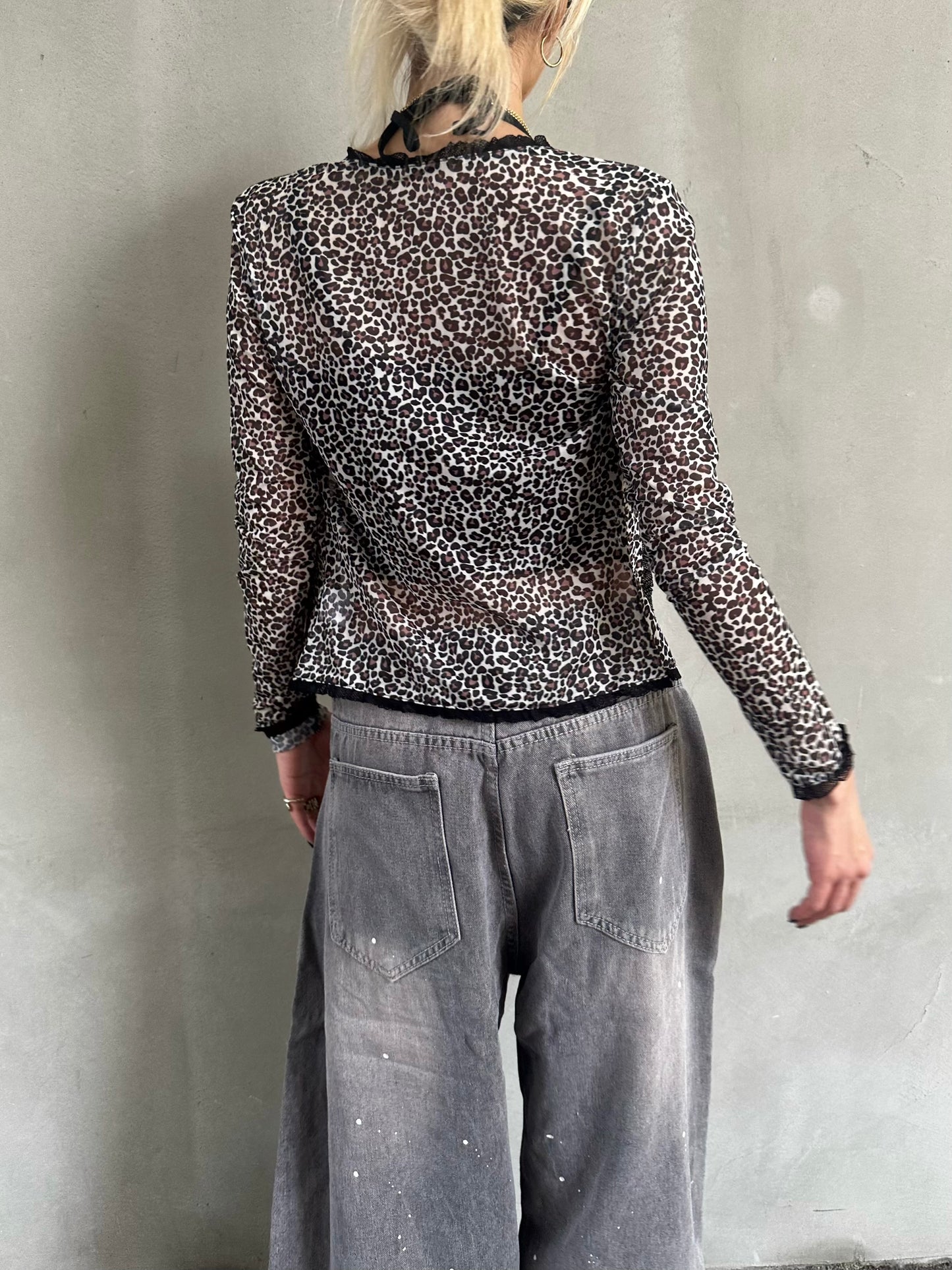 ビンテージレオパードカーディガン DPB26615