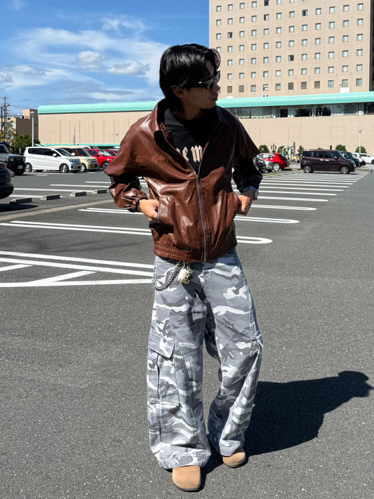 ワンポイントフェイクレザージャケット DPB90046