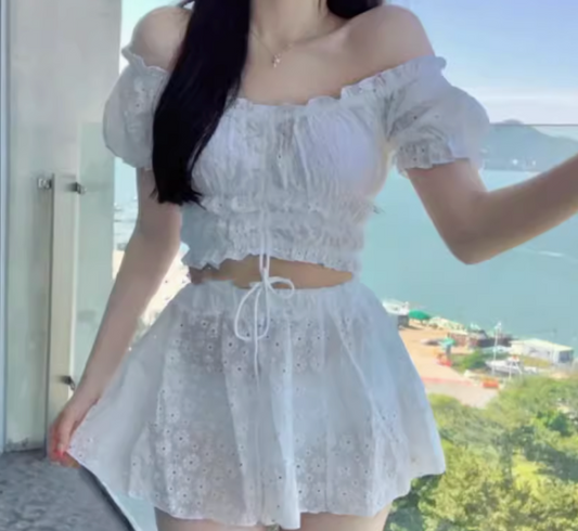 オフショルレーススイムウェア DPB71428