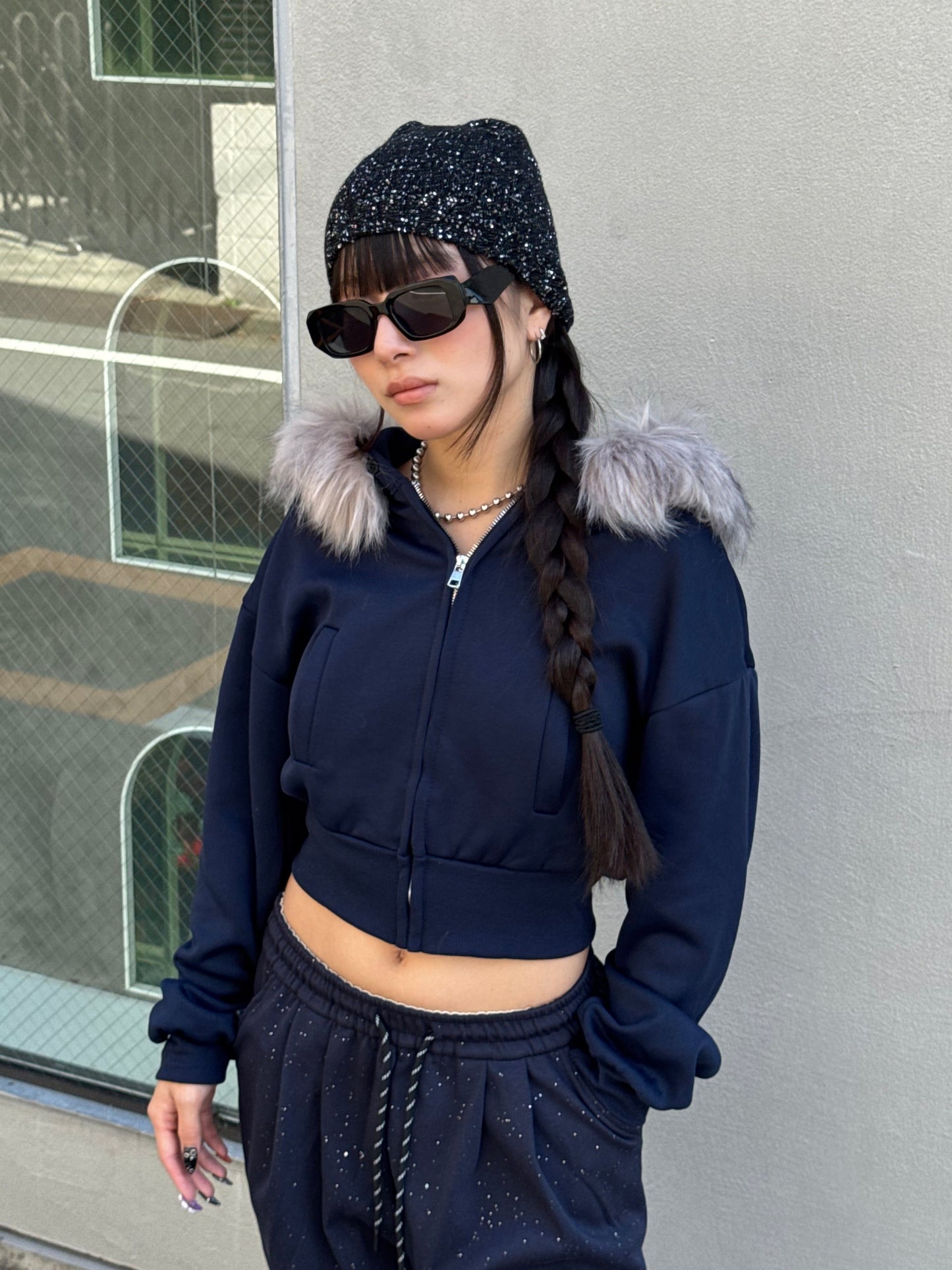 ウエストスリムファーパーカー DPB86141